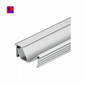 Profilé en aluminium extrudé anodisé pour utilisation en bande de led